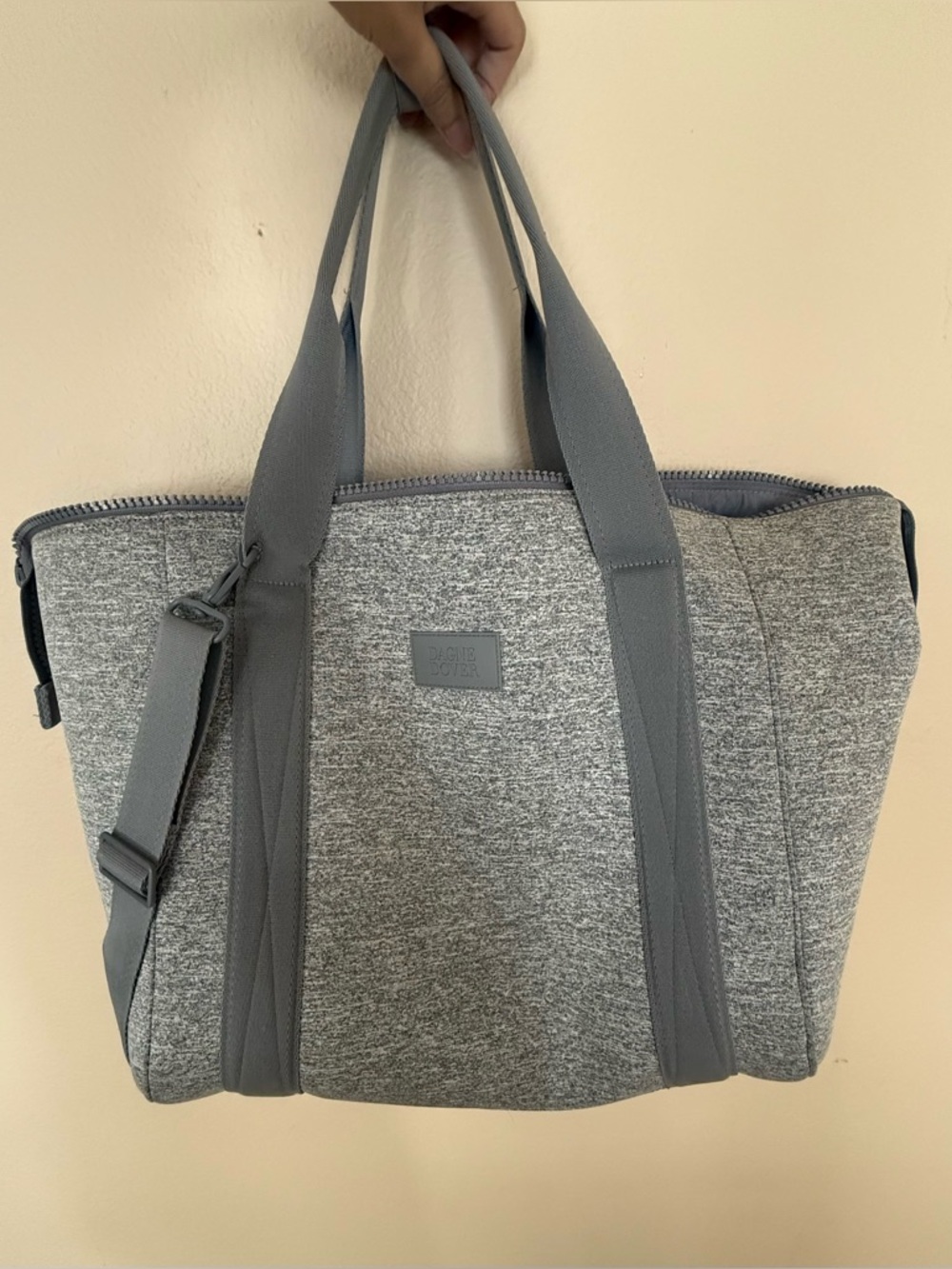 Dagne Dover Neoprene Heather Grey Landon Carry All - Large